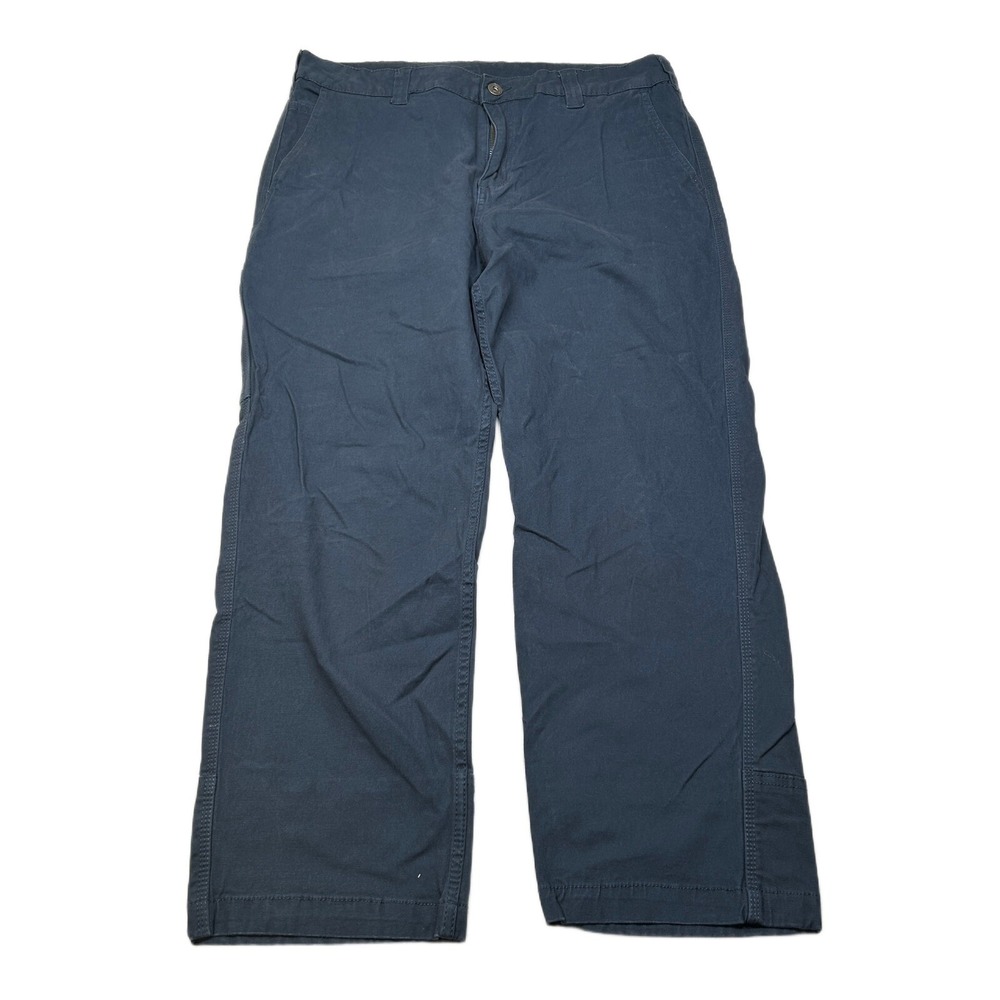 Colorado Canvas Pants Mens 36x30 (Fits 36x28) Blue Straight Leg Utility Work